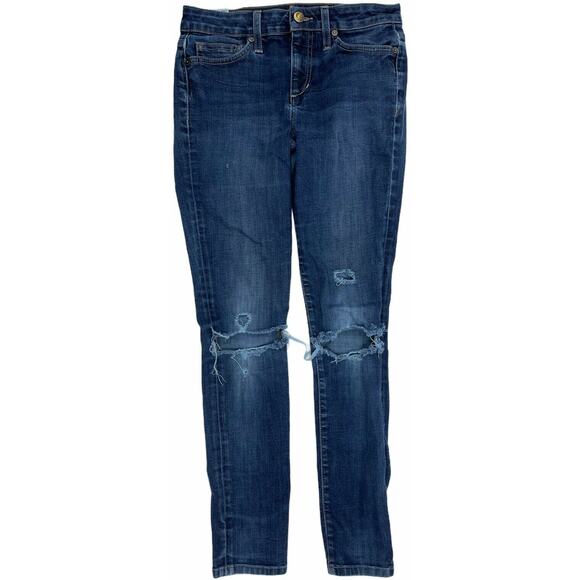 Joes Skinny Ankle Jeans Size 26 Dark Wash Blue Denim Cotton Capsule Mid Rise - Picture 1 of 4